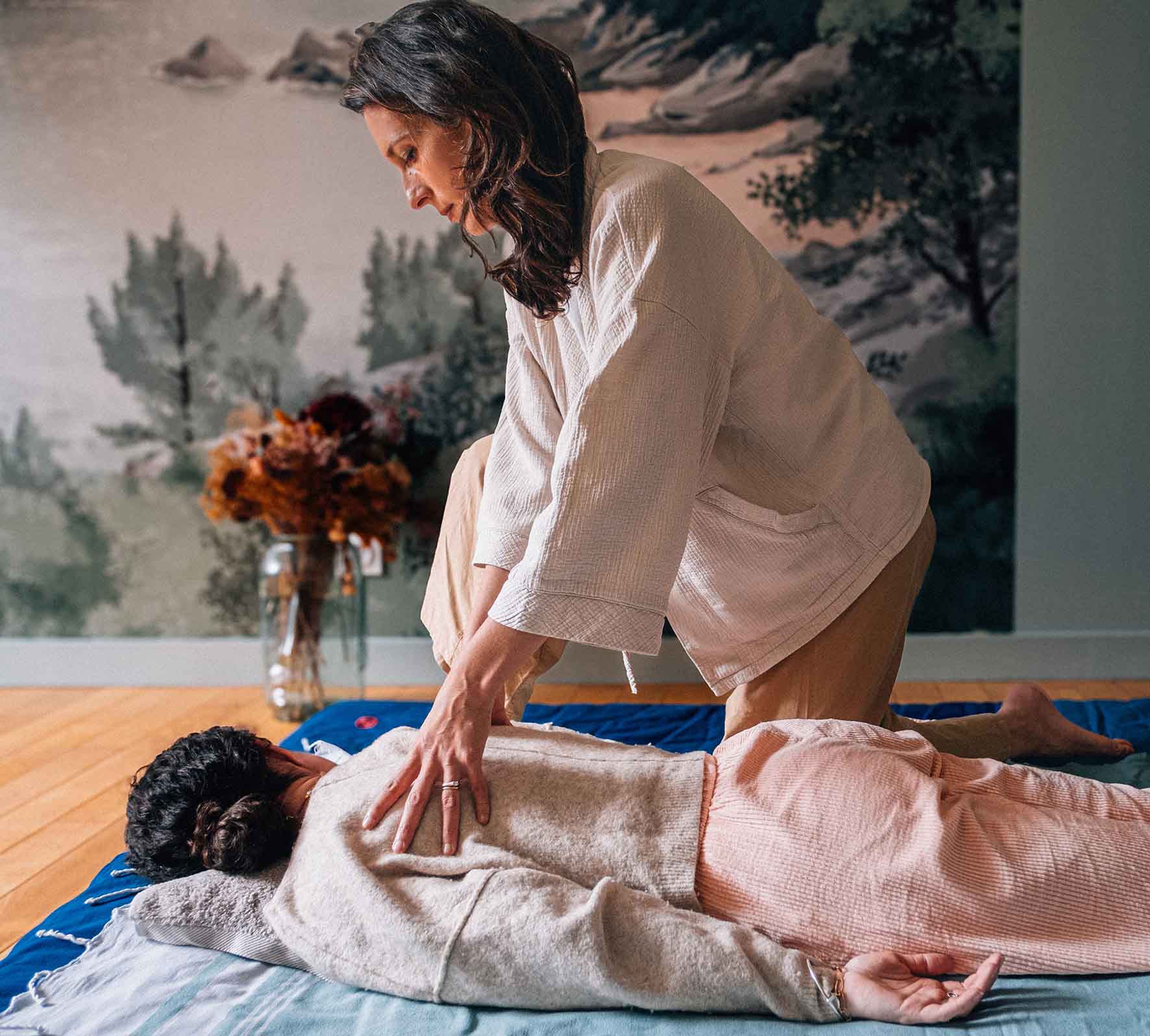 Anne-Sophie pratique le shiatsu à Saint-Malo